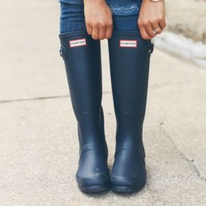 Navy Hunter Rain Boots